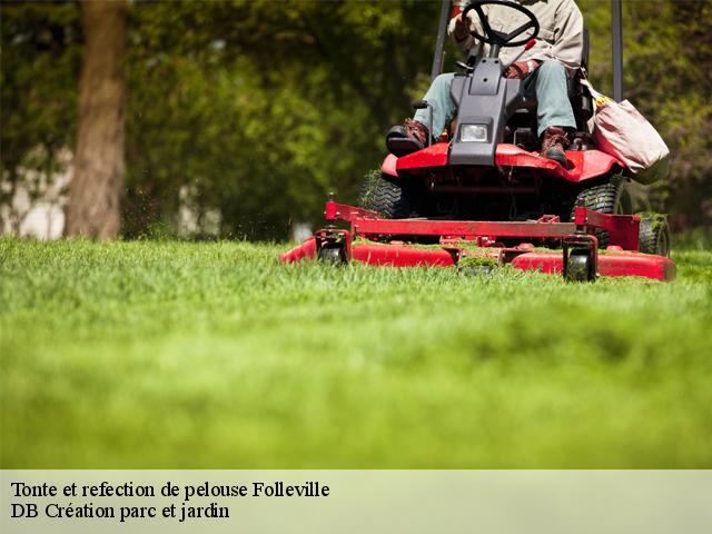 Tonte et refection de pelouse  folleville-27230 DB Création parc et jardin