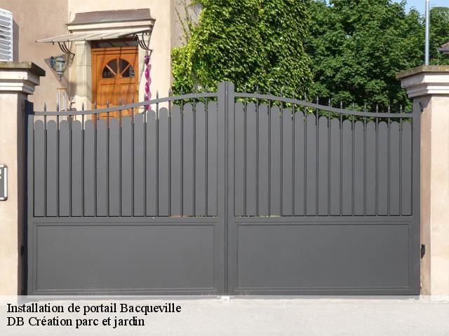 Installation de portail  bacqueville-27440 DB Création parc et jardin