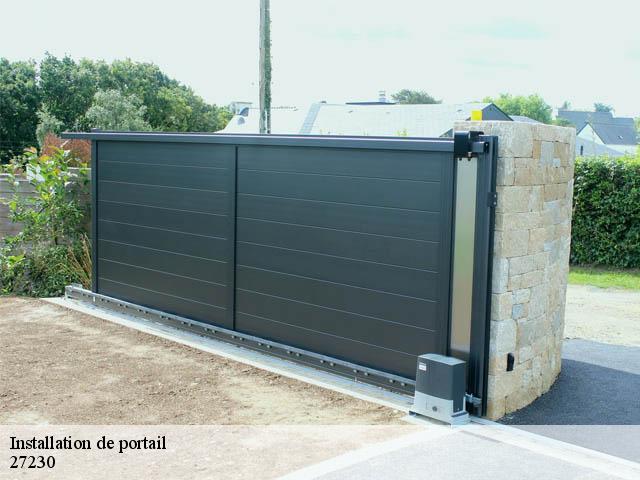 Installation de portail  fontaine-la-louvet-27230 DB Création parc et jardin